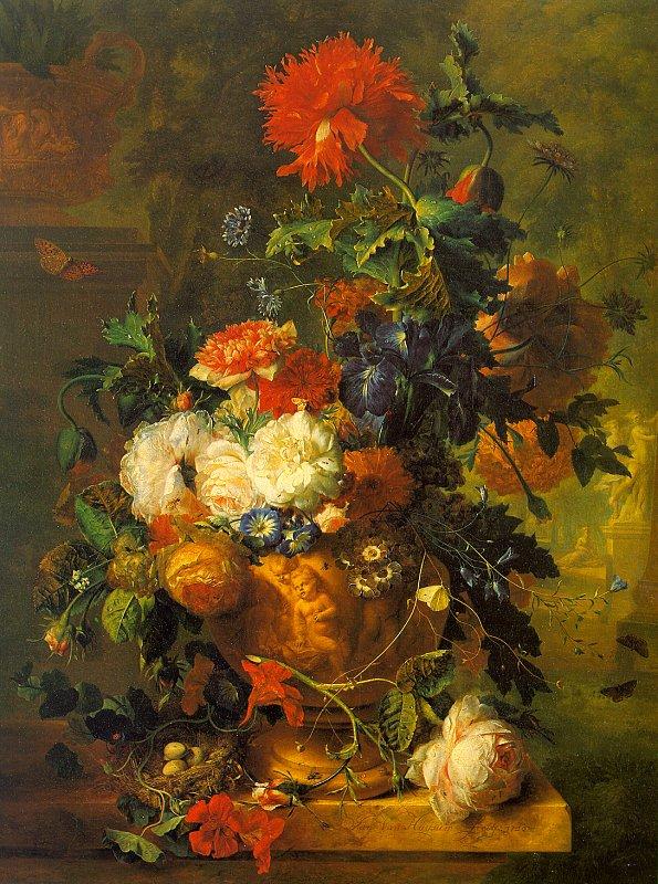 Jan van Huysum Flowers Sweden oil painting art